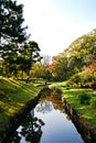 Creek in Koishikawa Korakuen Garden during Autumn